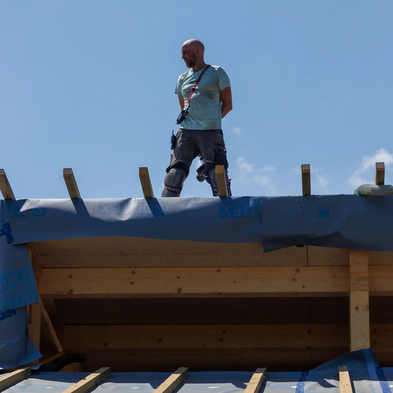 Inblazen cellulose isolatie nieuwbouwproject